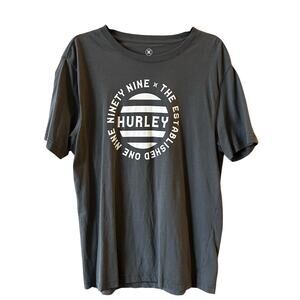 NWOT Men's Gray and White Hurley T Shirt Sz M
